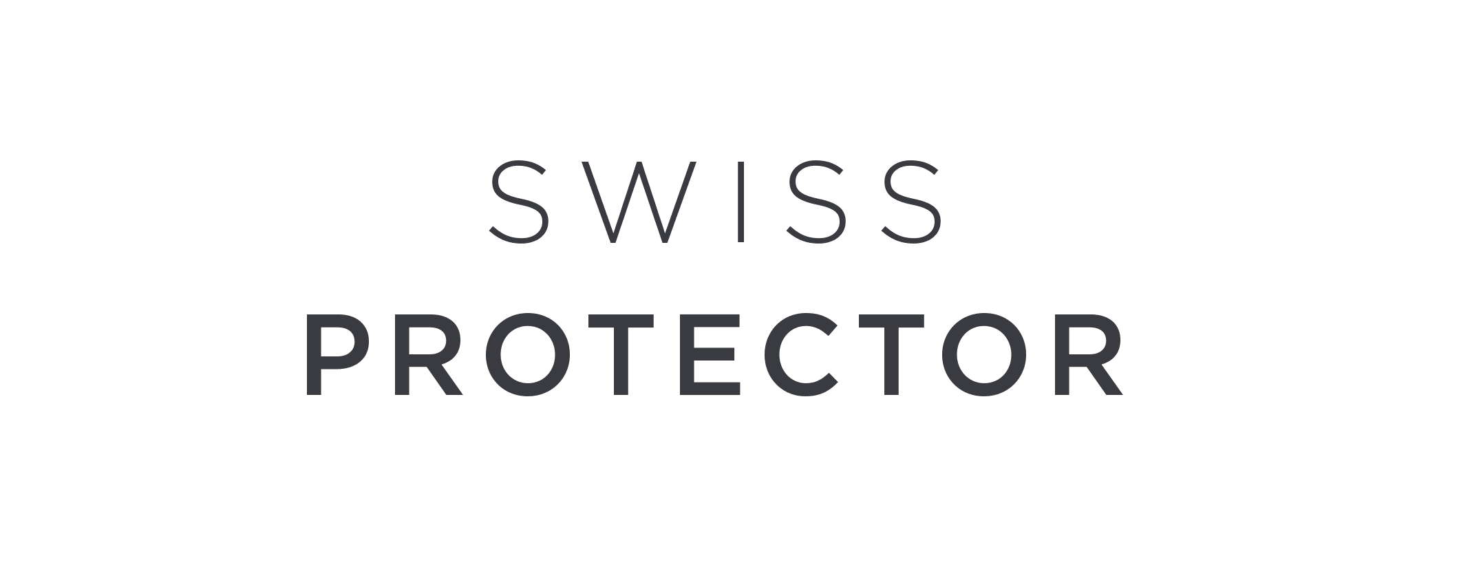 logo Swiss Protector letras grises