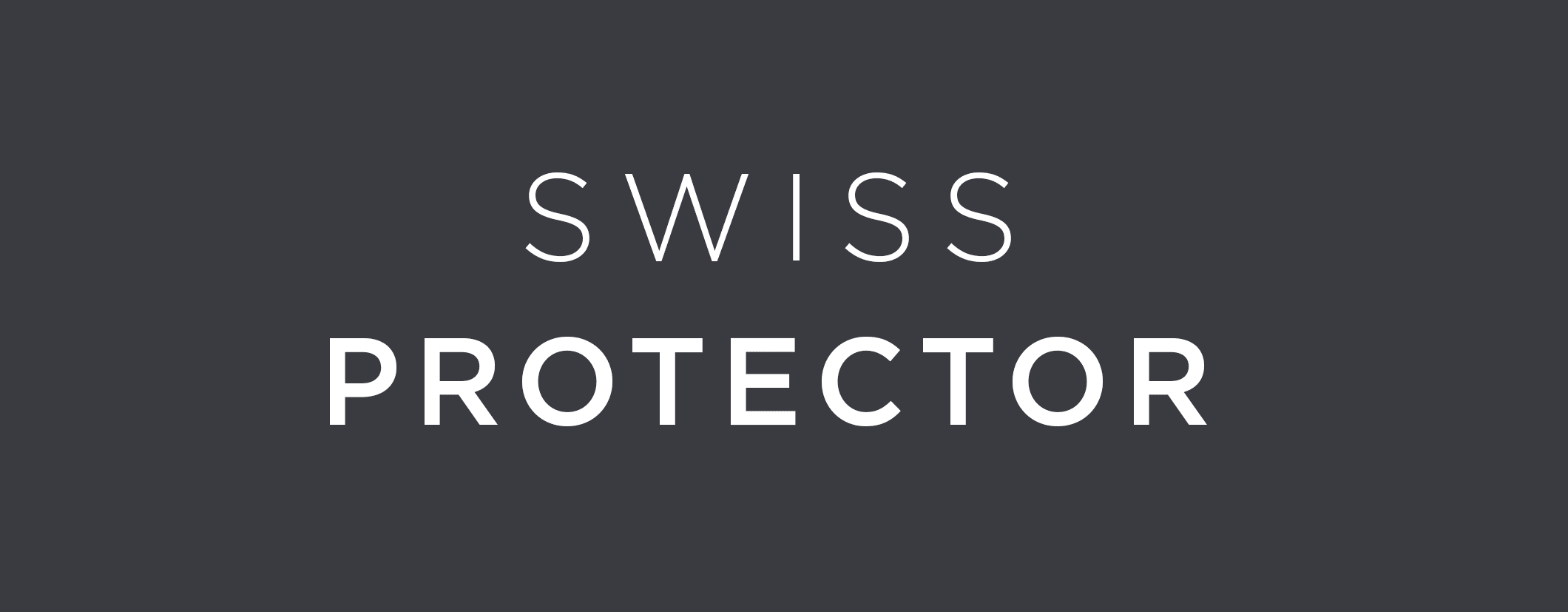 logo Swiss Protector background grey
